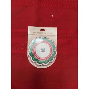 Sealed 16 Hallmark Coasters - Holly, Holidays, Christmas